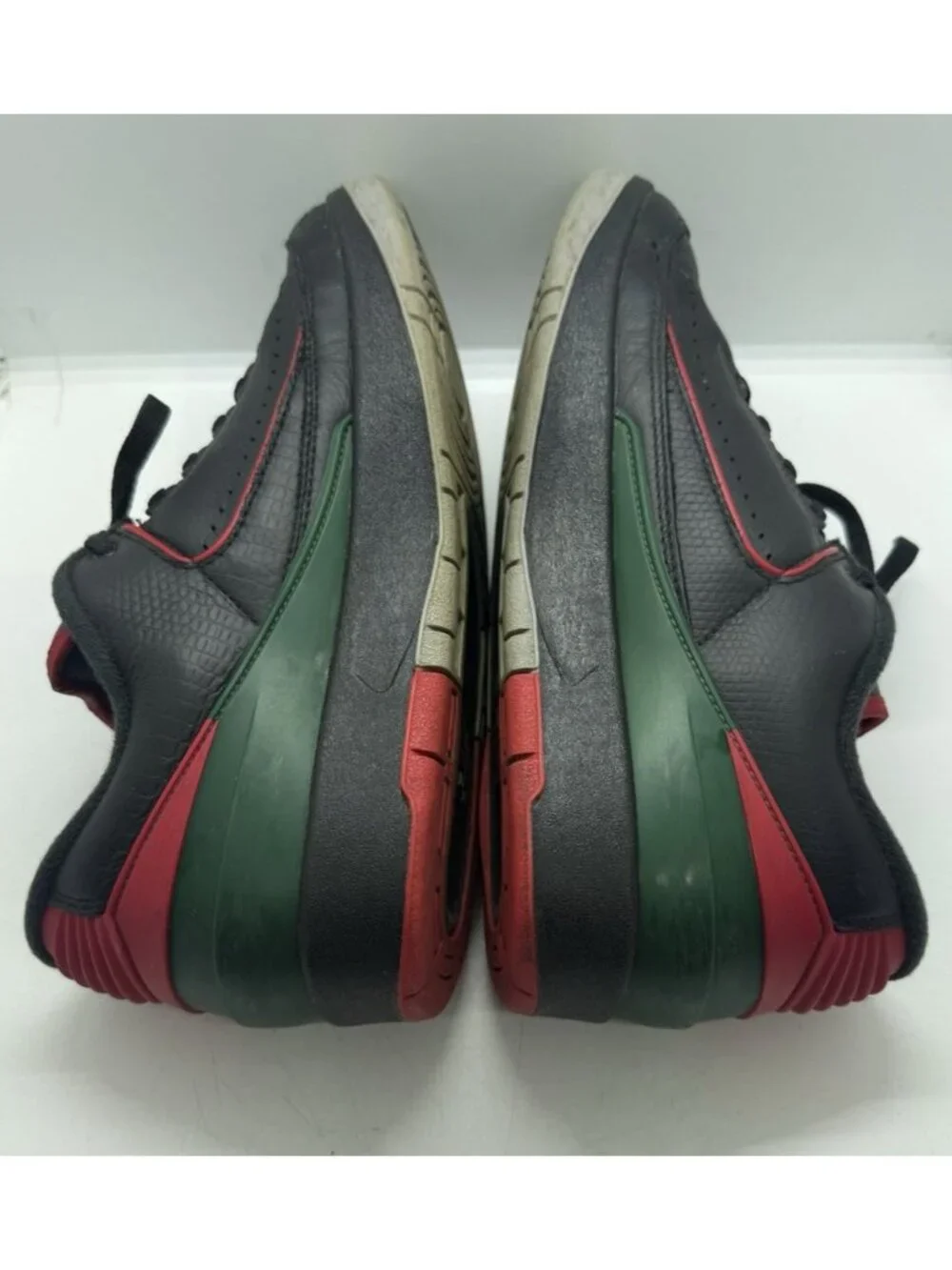 Nike Air Jordan 2 Retro Low Christmas DV9956-006 Mens Sz 9 Leather Sneakers Shoe